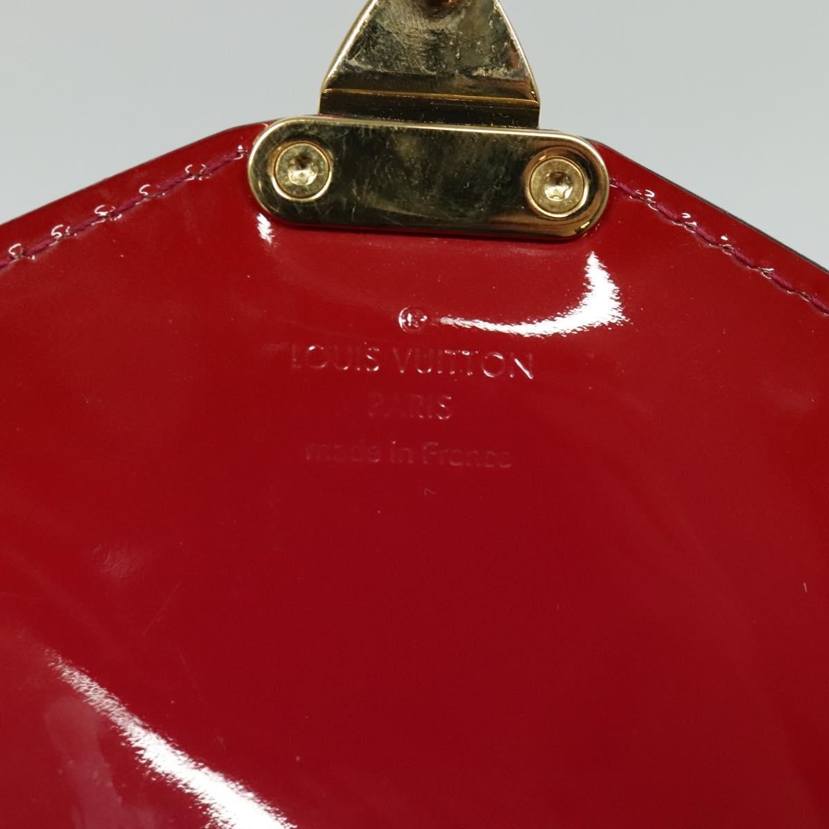 Louis Vuitton Monceau Handbag Vernis Red Patent_Leather Handbag