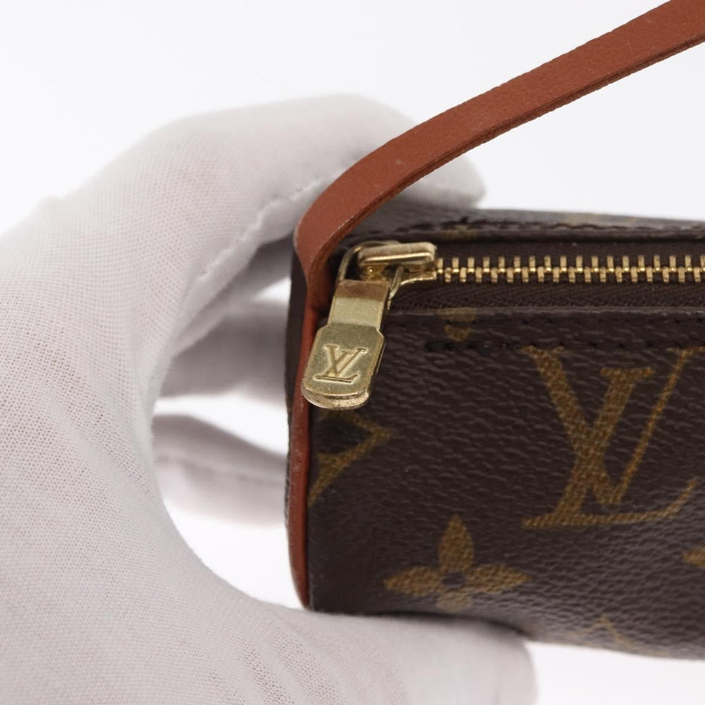 Louis Vuitton Papillon Pochette Monogram Canvas Brown Canvas Clutche & Pouche Bag