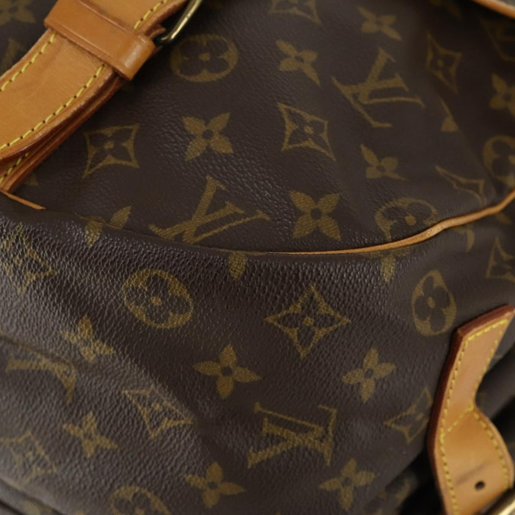 Louis Vuitton Saumur Handbag Monogram Canvas Brown Canvas Shoulder Bag