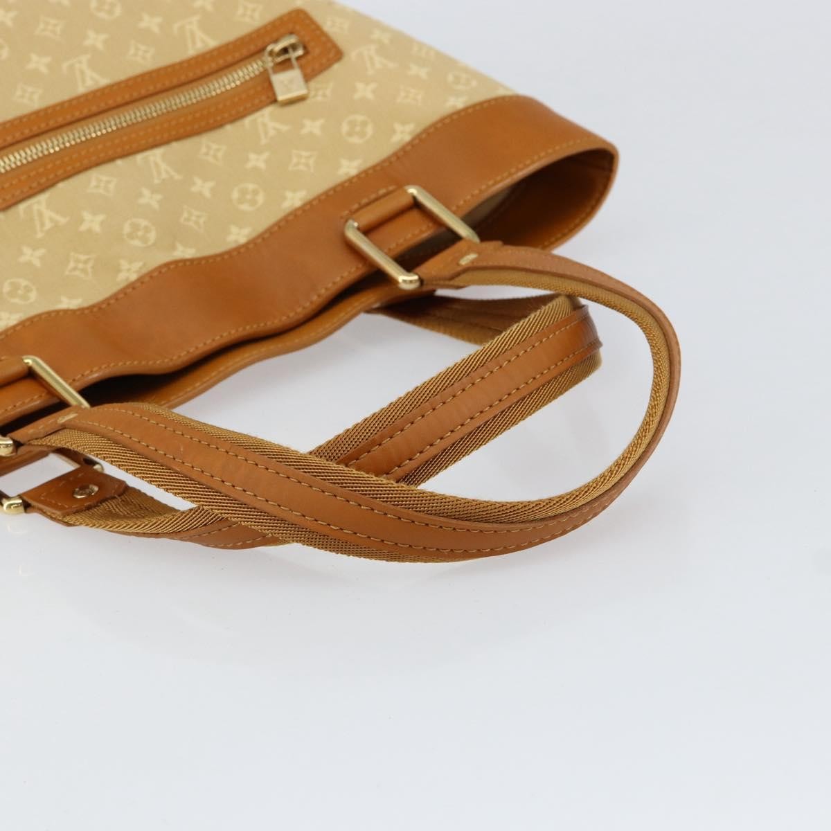 Louis Vuitton Lucille Handbag Mini Lin Beige Canvas Tote Bag