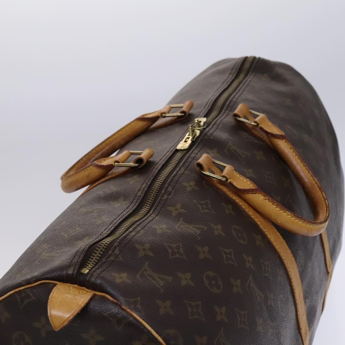Louis Vuitton Keepall Bag Monogram Canvas Brown Canvas Travel Bag