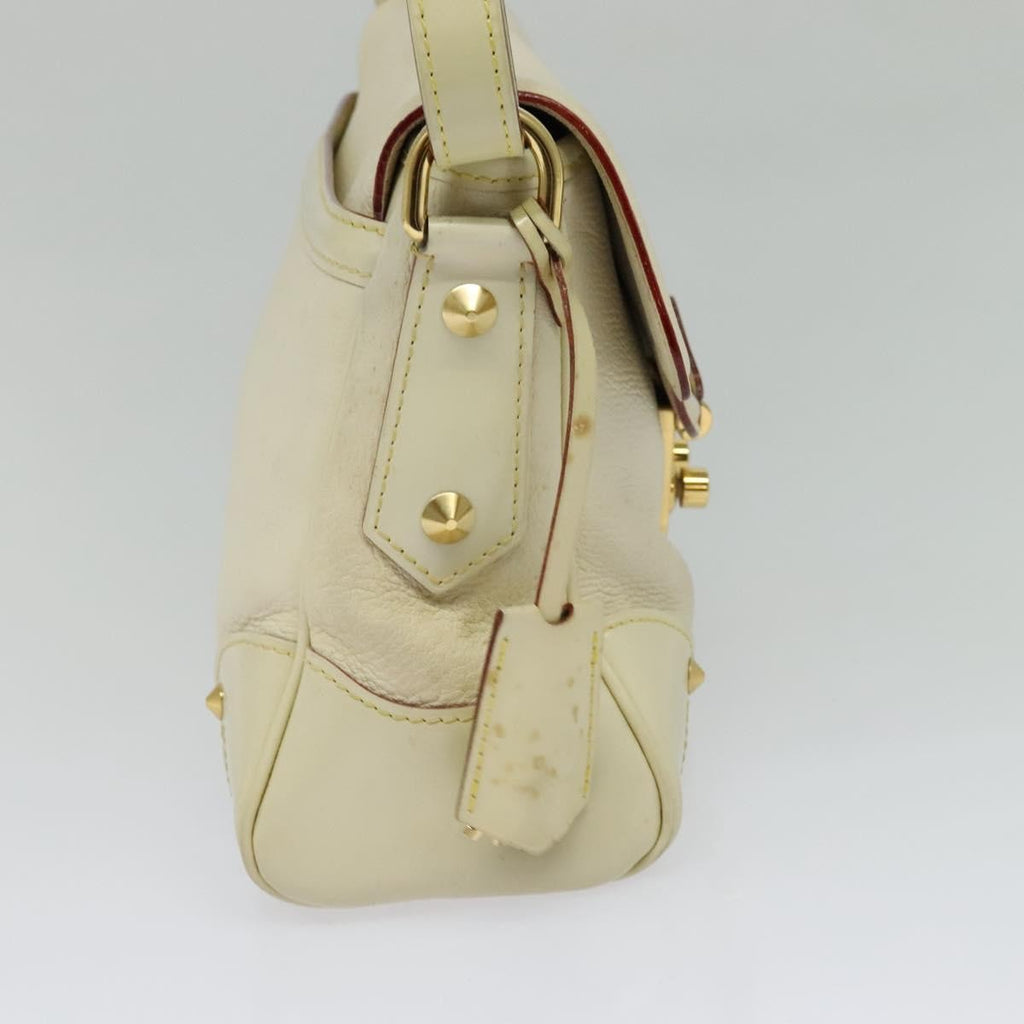 Louis Vuitton Suhali L'essentiel Handbag Leather White Leather Shoulder Bag