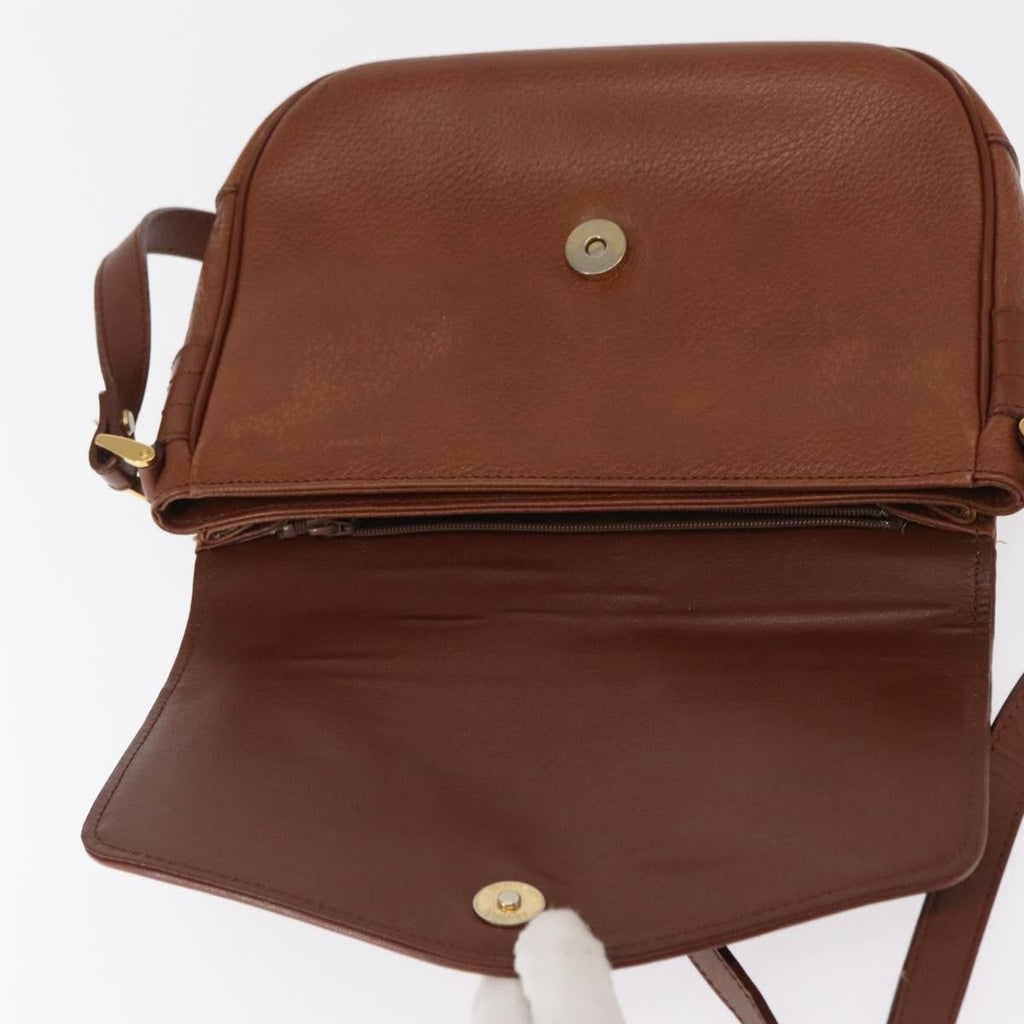 Burberry Vintage Shoulder Bag Leather Brown Leather Shoulder Bag