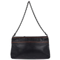 Chanel Lax Pochette Leather Black Leather Clutche & Pouche Bag