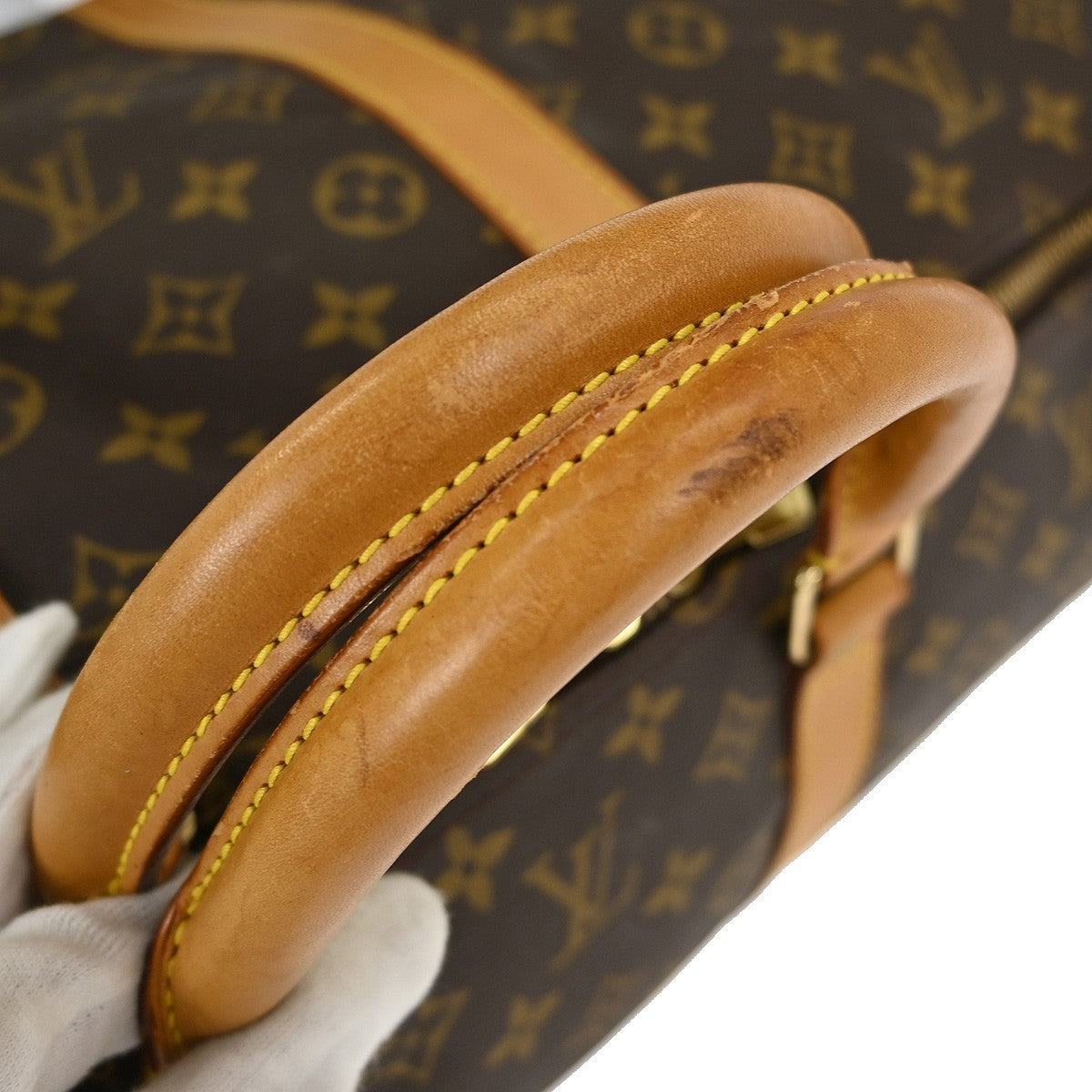 Louis Vuitton Keepall Bag Monogram Canvas Brown Canvas Travel Bag