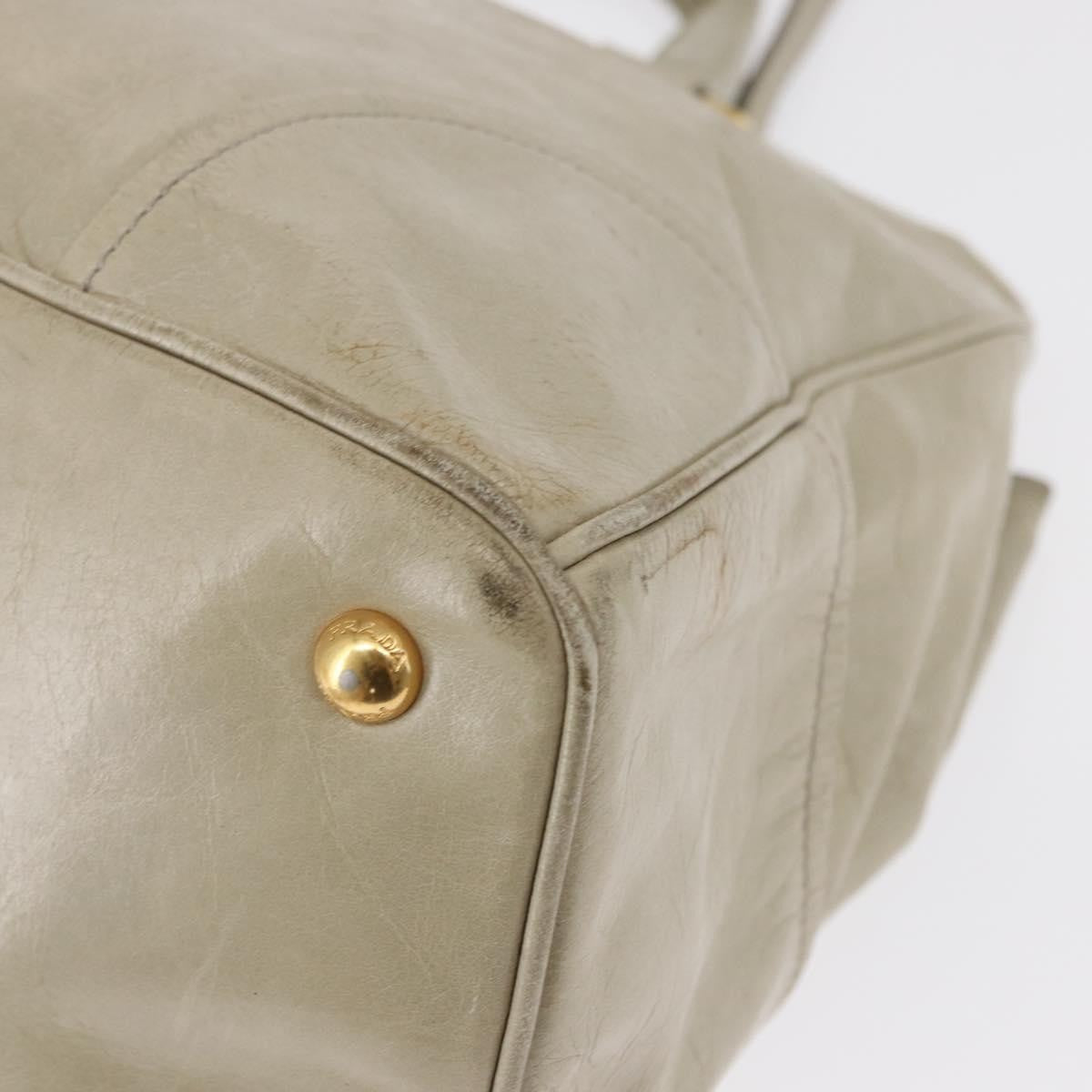 Prada Tote Vitello Daino Vitello Daino Beige Leather Handbag