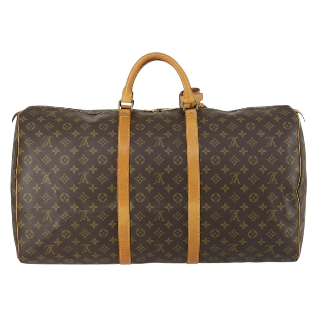 Louis Vuitton Keepall Bag Monogram Canvas Brown Canvas Travel Bag