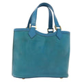 Louis Vuitton Plage Lagoon Bay Handbag Vinyl Epi Leather Blue Leather Bag