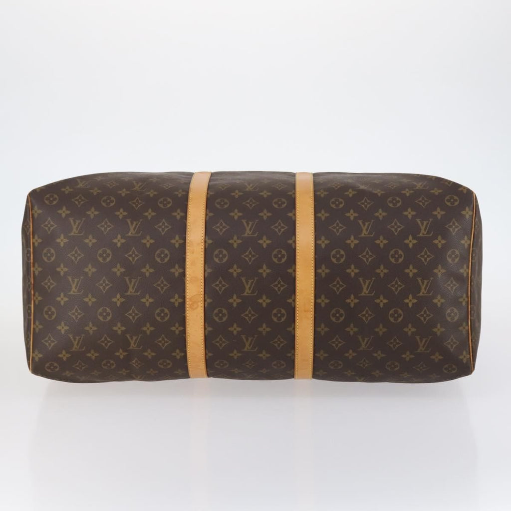 Louis Vuitton Keepall Bag Monogram Canvas Brown Canvas Travel Bag