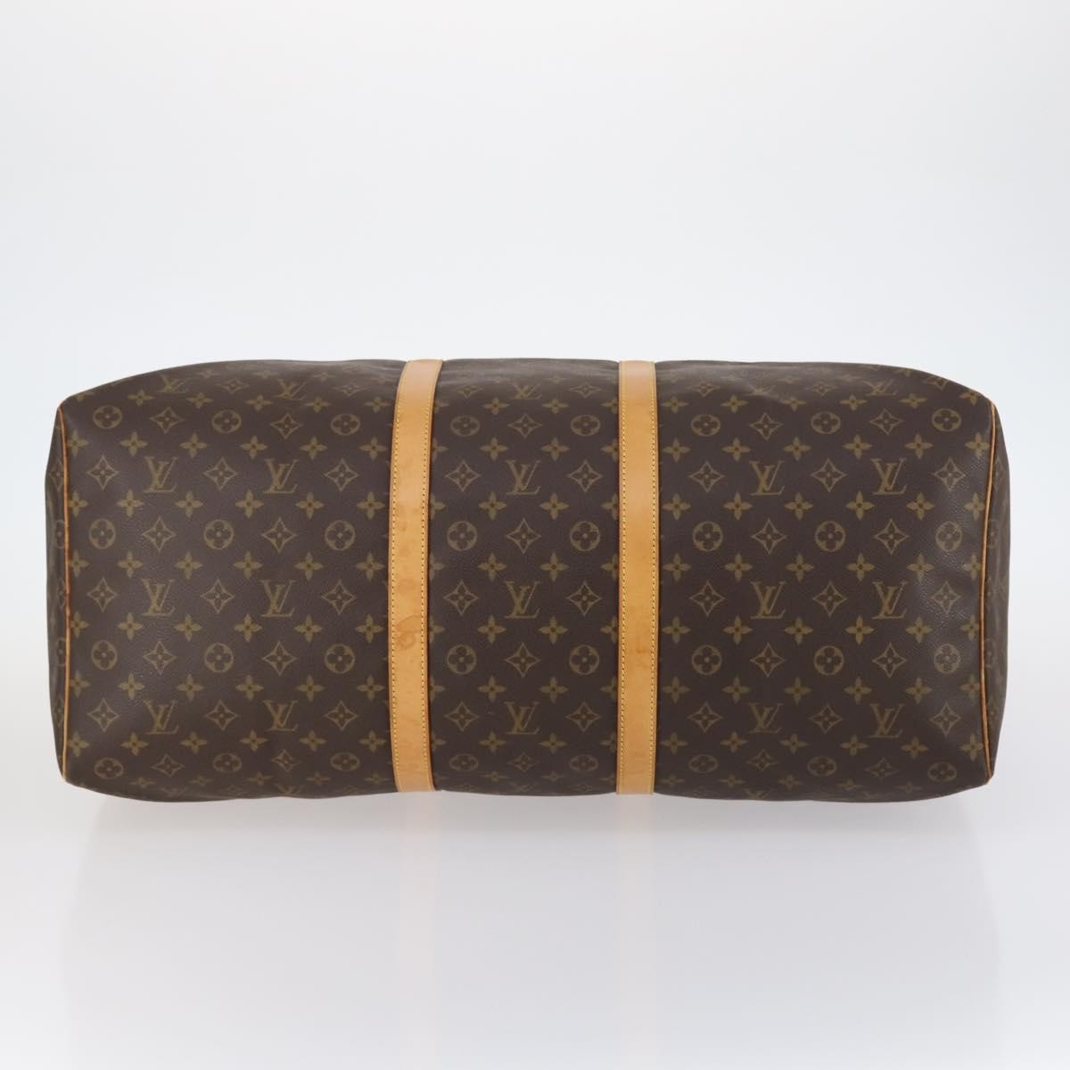 Louis Vuitton Keepall Bag Monogram Canvas Brown Canvas Travel Bag