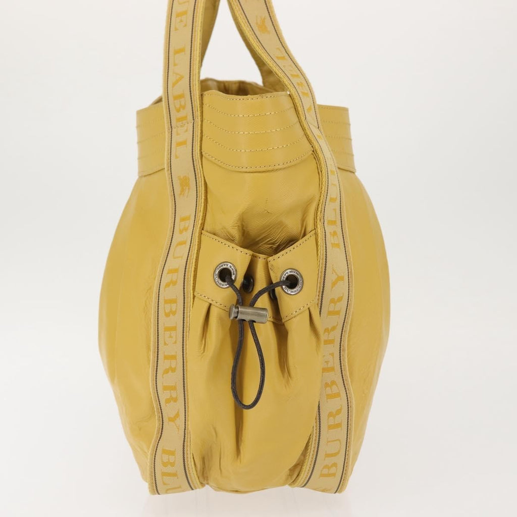 Burberry Blue Label Tote Bag Leather Yellow Leather Tote Bag