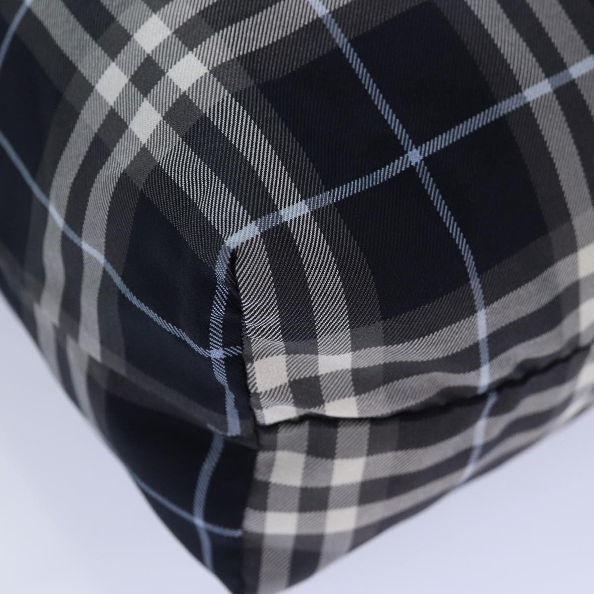 Burberry Nova Check Blue Label Nylon Black Nylon Clutche & Pouche Bag