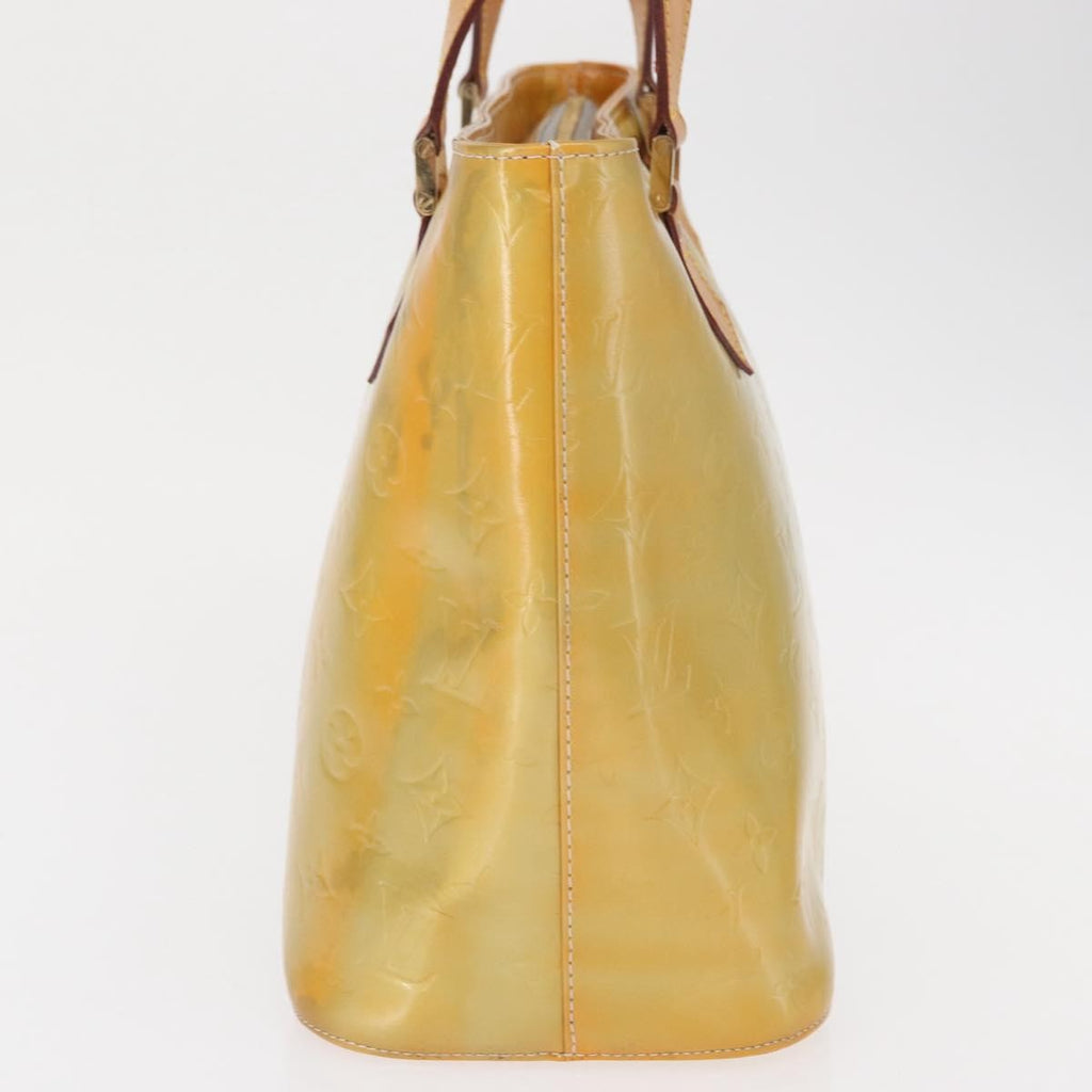 Louis Vuitton Houston Handbag Monogram Vernis Yellow Patent_Leather Tote Bag