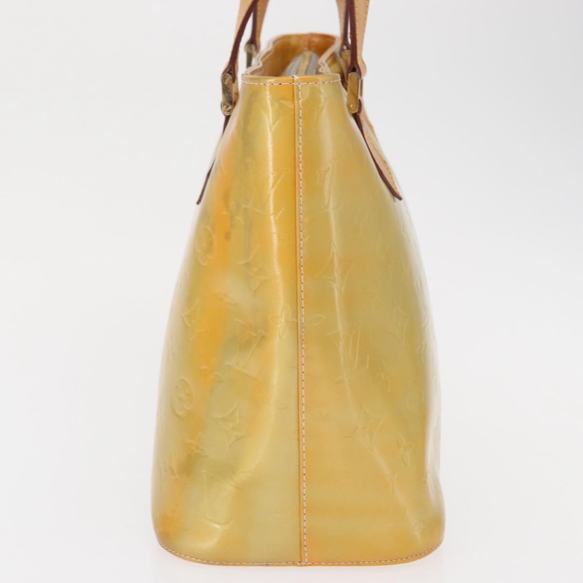 Louis Vuitton Houston Handbag Monogram Vernis Yellow Patent_Leather Tote Bag