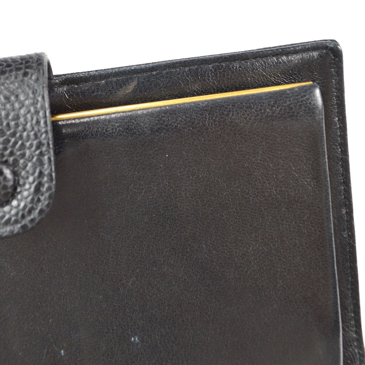 Chanel Timeless Cc French Wallet Caviar Black Leather Wallets Accessory