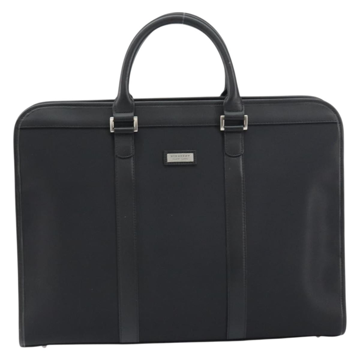 Burberry Black Label Business Bag Nylon Black Nylon Handbag