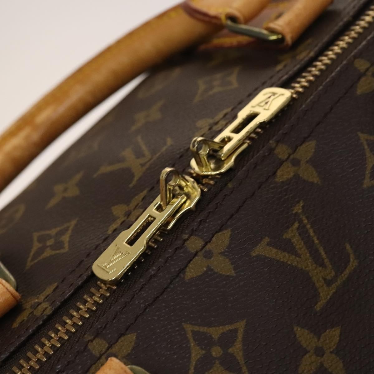Louis Vuitton Keepall Bag Monogram Canvas Brown Canvas Travel Bag