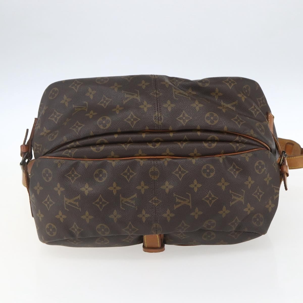 Louis Vuitton Saumur Handbag Monogram Canvas Brown Canvas Shoulder Bag
