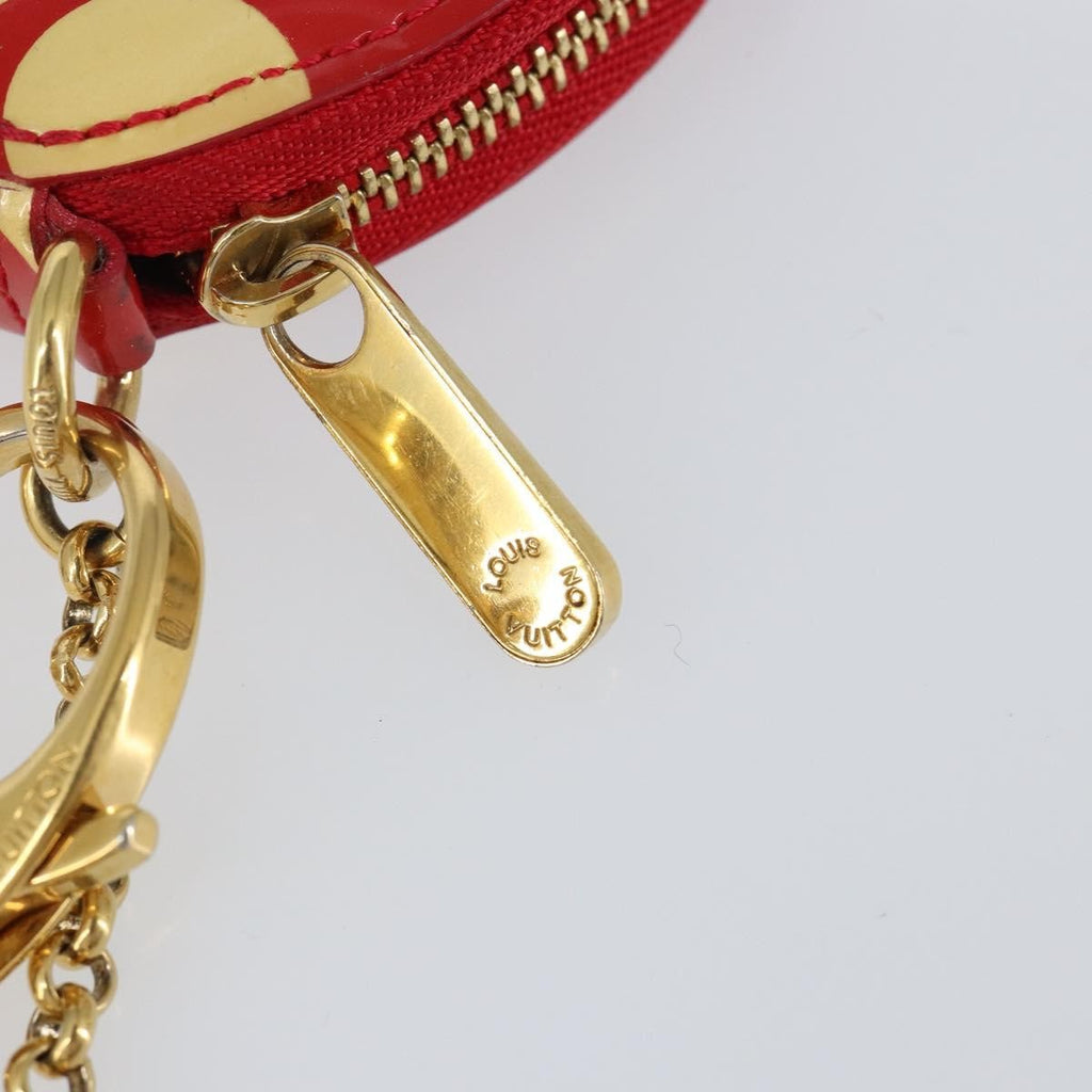Louis Vuitton Boite Chapeau Coin Purse Patent Leather Red Patent_Leather Wallets Accessory