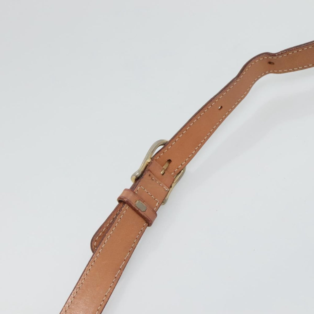 Celine Vintage Macadam Shoulder Bag Canvas And Leather Brown Canvas Shoulder Bag Bag