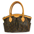 Louis Vuitton Tivoli Handbag Monogram Canvas Brown Canvas Shoulder Bag