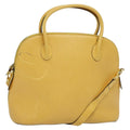 Celine Handbag Leather Yellow Leather Handbag