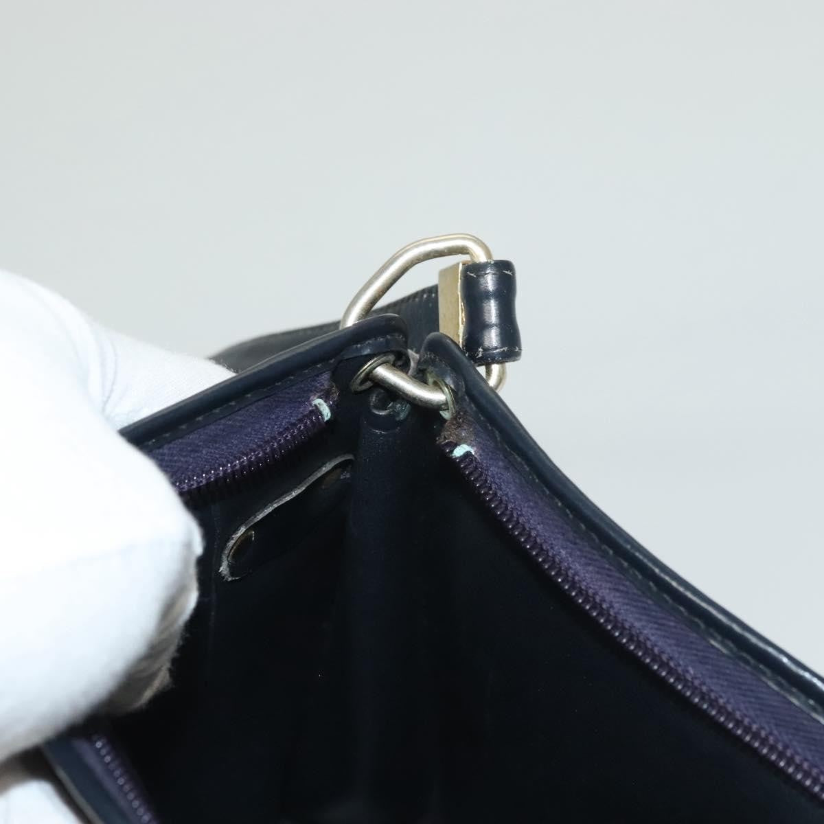 Christian Dior Vintage Trotter Shoulder Bag Canvas Navy Canvas Shoulder Bag Bag (Pre-Owned)