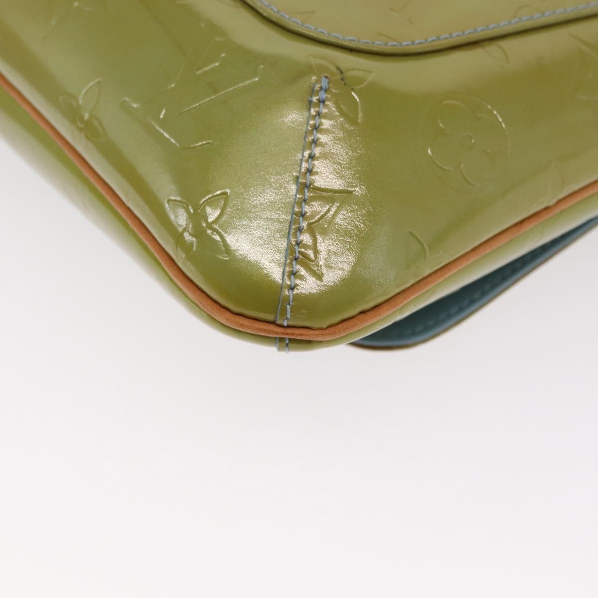 Louis Vuitton Thompson Street Handbag Monogram Vernis Green Patent_Leather Shoulder Bag