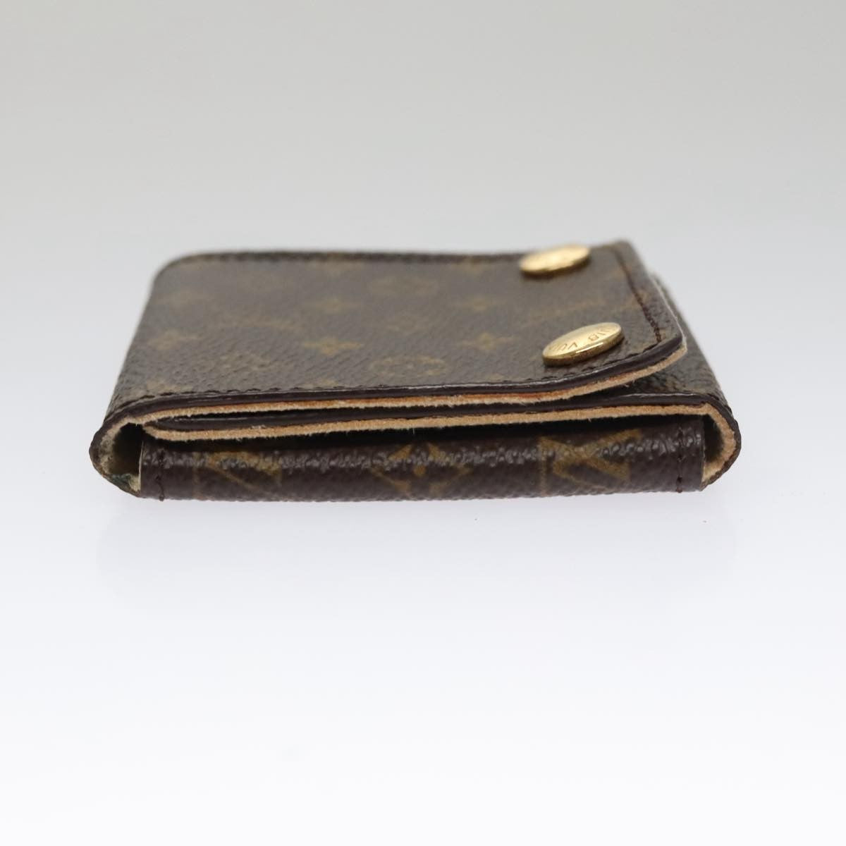 Louis Vuitton Case Jewelry Box Canvas Brown Canvas Wallets Accessory