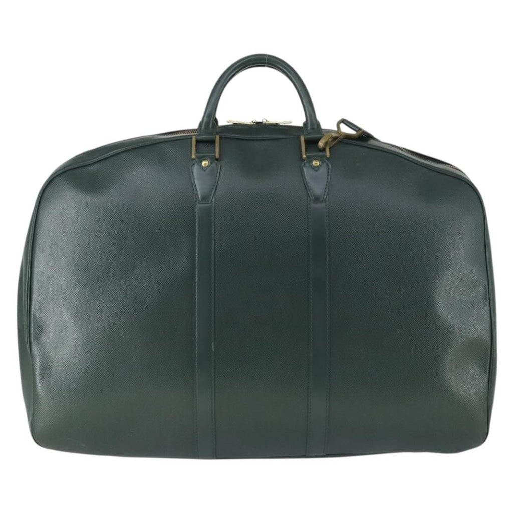 Louis Vuitton Helanga Bag Taiga Leather Green Leather Travel Bag