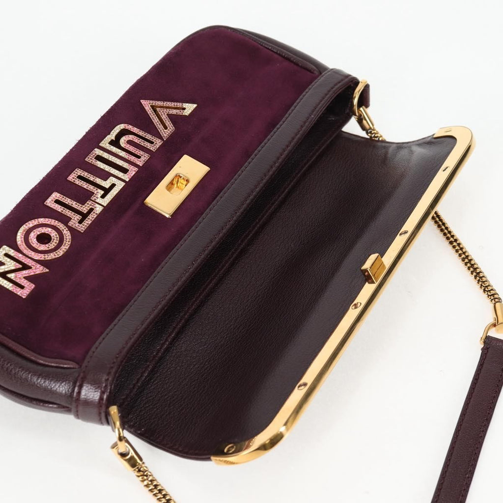 Louis Vuitton Avant Garde Pochette Leather With Suede Brown Leather Bag