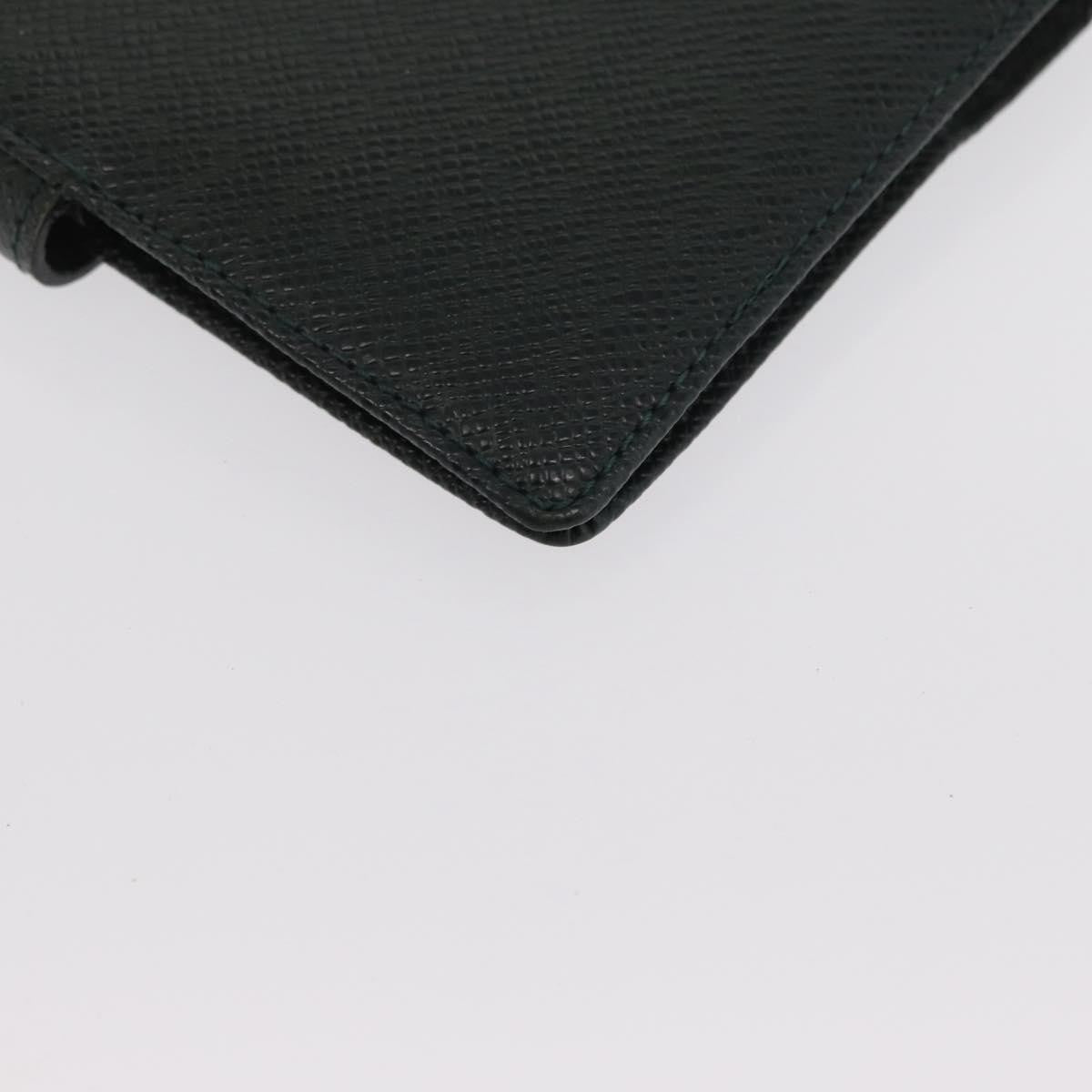 Louis Vuitton Agenda Cover Taiga Leather Green Leather Wallets Accessory