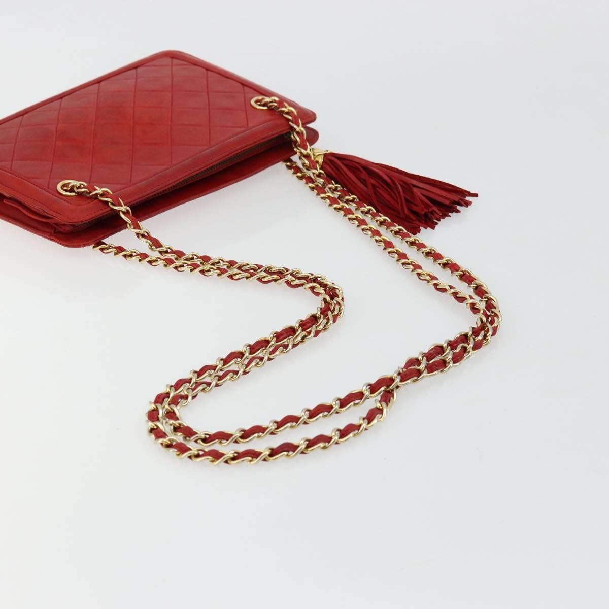 Chanel Chain Clutch Leather Multicolour Leather Handbag