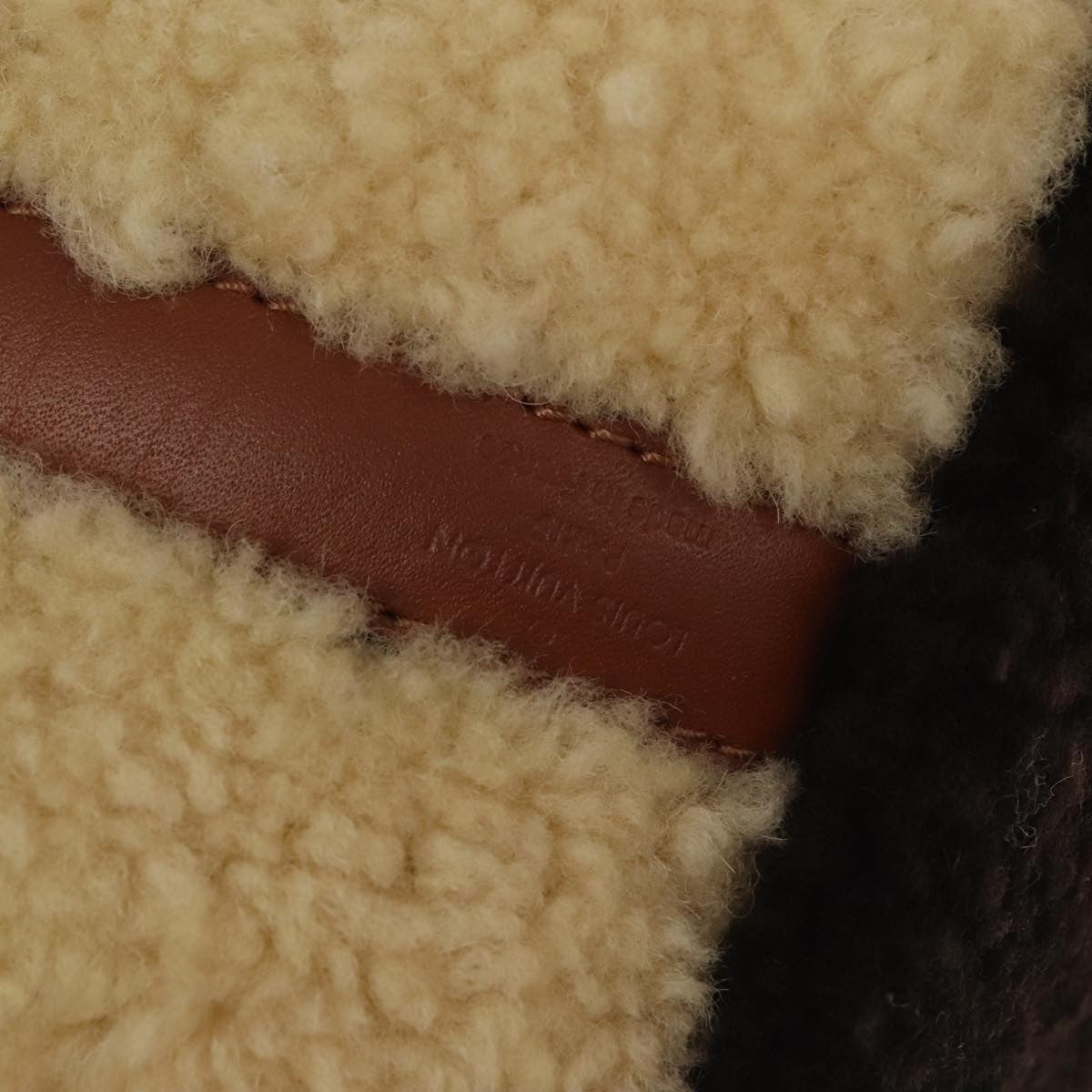 Louis Vuitton Speedy Bandouliere Bag Monogram Giant Teddy Fleece Brown Fur Shoulder Bag