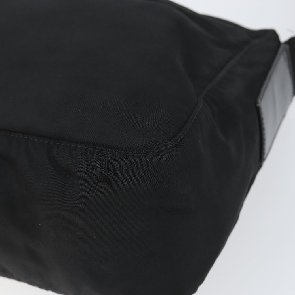 Prada Front Zip Messenger Bag Tessuto Black Nylon Shoulder Bag Bag