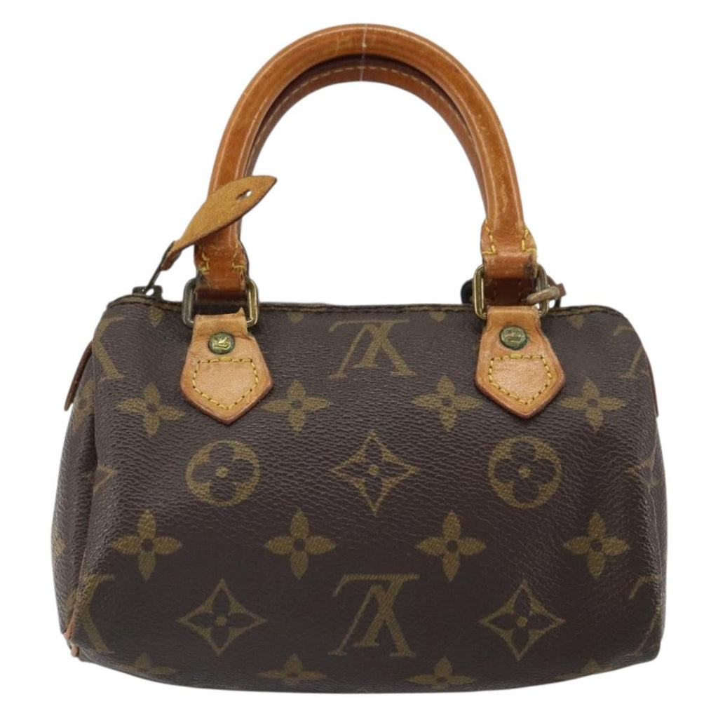 Louis Vuitton Speedy Mini Hl Handbag Monogram Canvas Brown Canvas Handbag