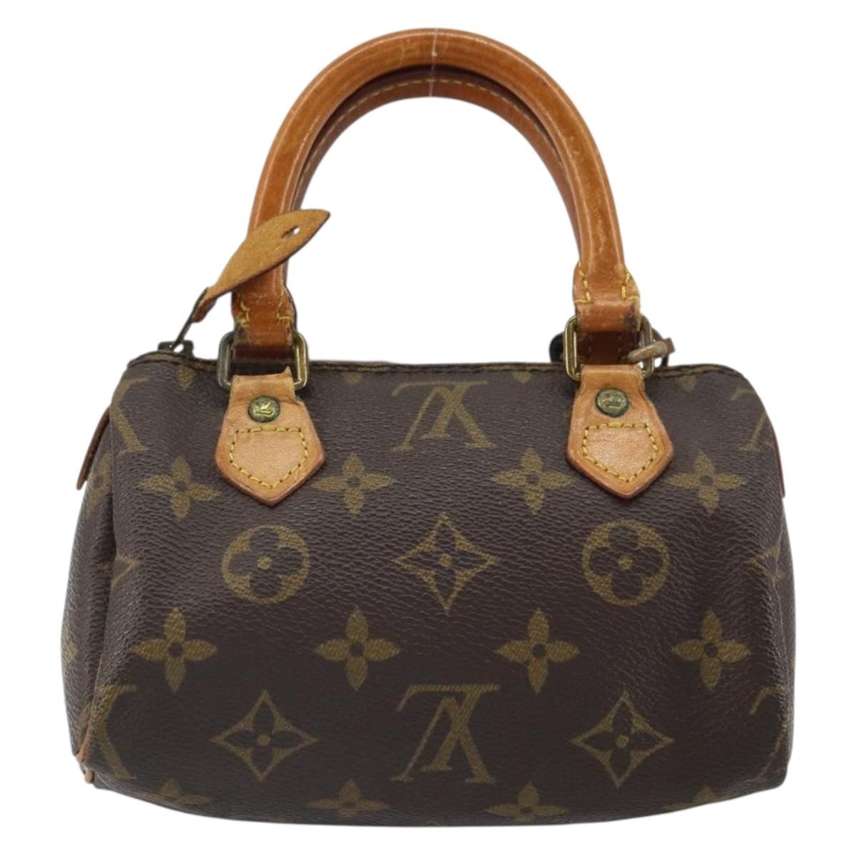 Louis Vuitton Speedy Mini Hl Handbag Monogram Canvas Brown Canvas Handbag