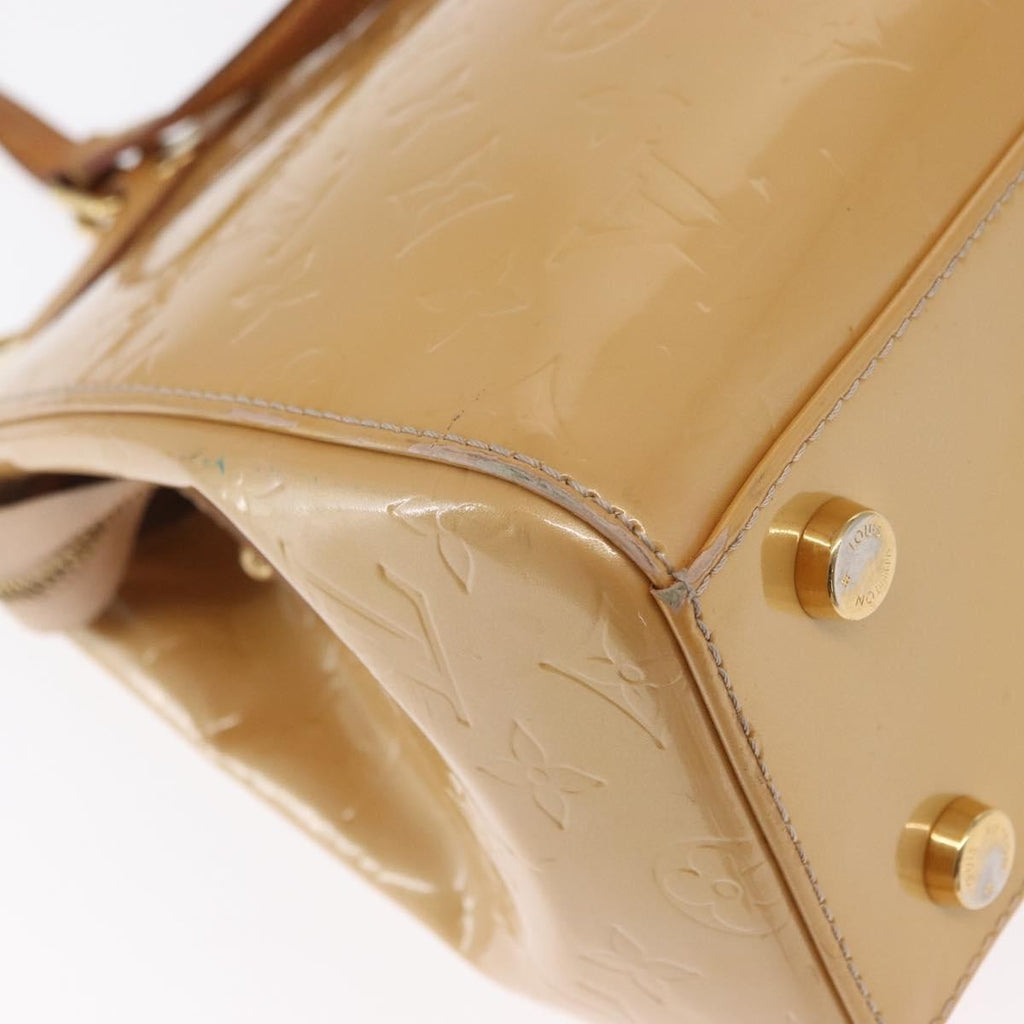 Louis Vuitton Blair Monogram Vernis Beige Patent_Leather Handbag