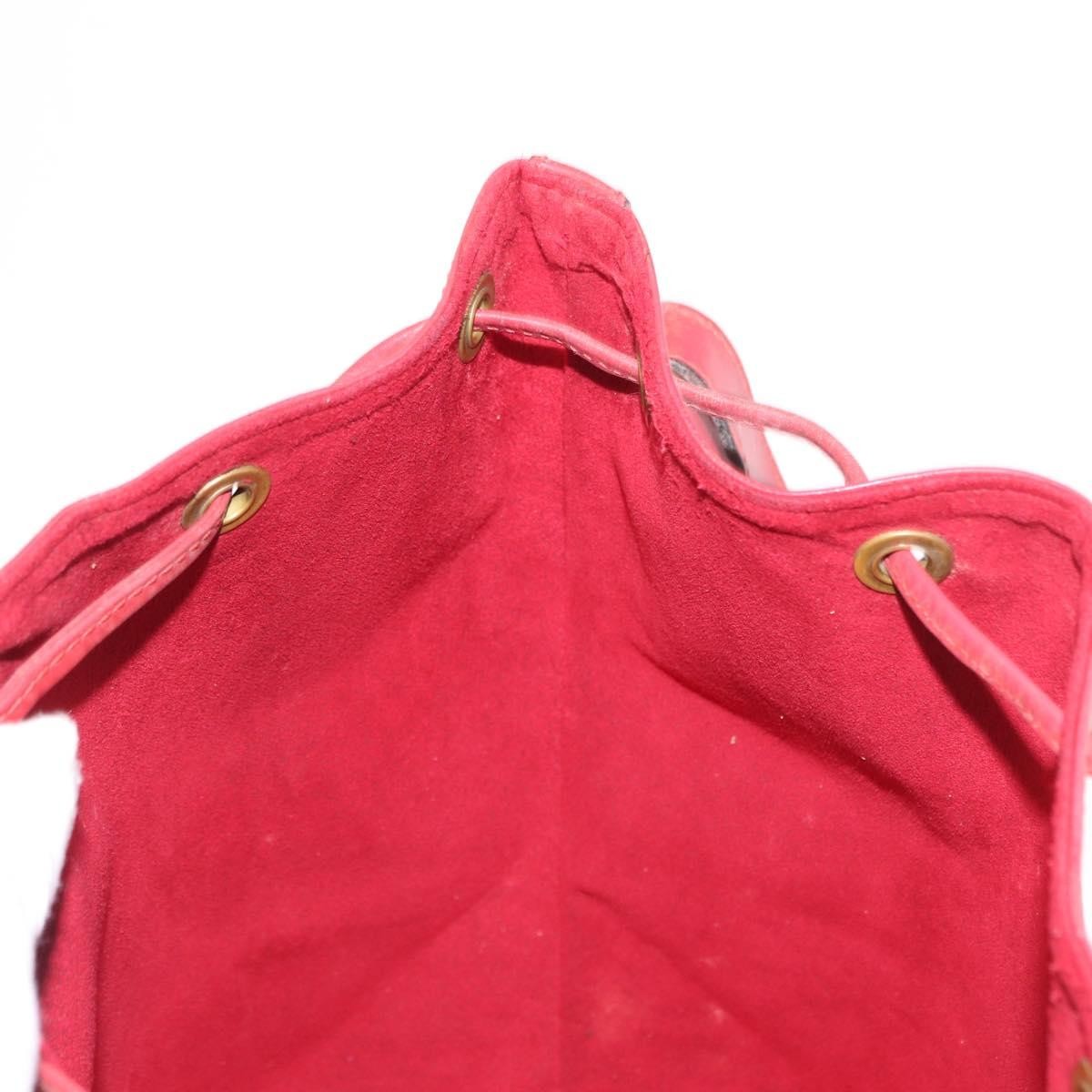 Louis Vuitton Petit Noe Handbag Epi Leather Red Leather Shoulder Bag