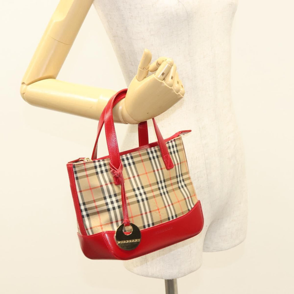 Burberry Nova Check Handbag Nova Check Canvas And Leather Beige Canvas Handbag