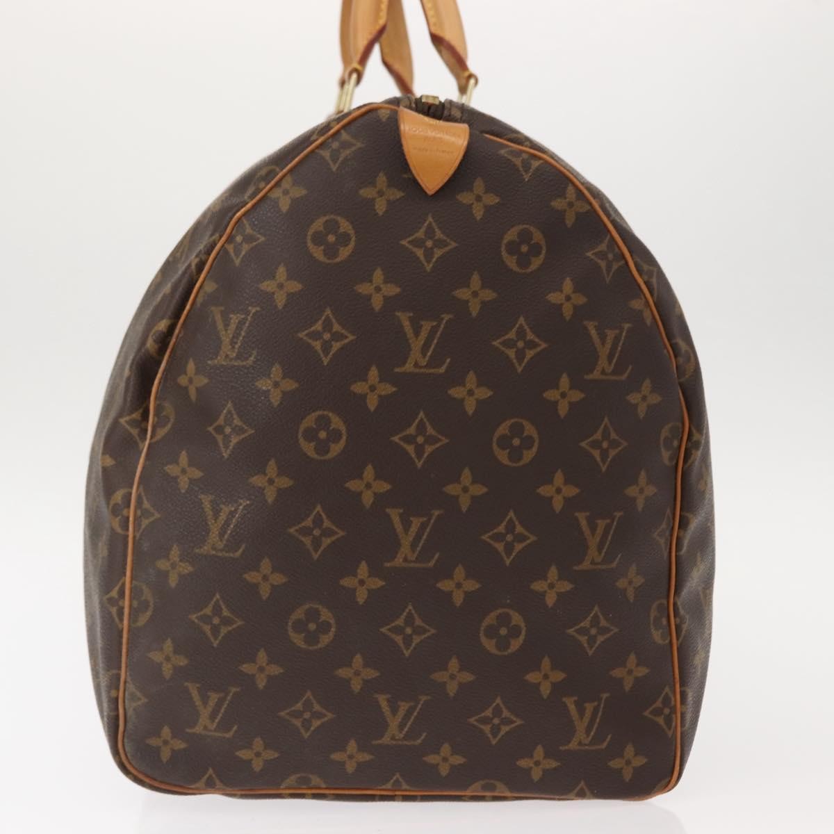 Louis Vuitton Keepall Bag Monogram Canvas Brown Canvas Travel Bag