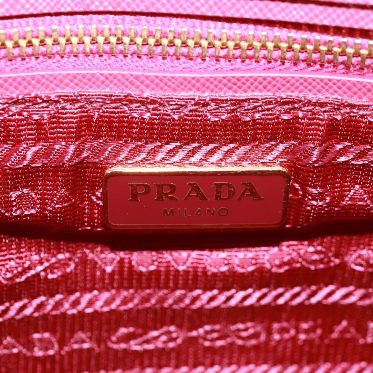Prada Pushlock Chain Flap Bag Quilted Tessuto Red Nylon Shoulder Bag Bag
