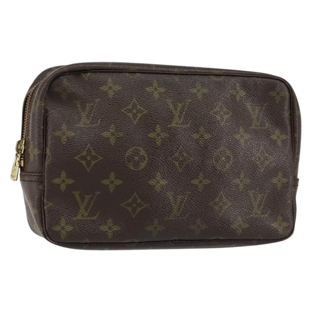 Louis Vuitton Trousse Toiletry Pouch Monogram Canvas Brown Canvas Toiletry Case Accessory