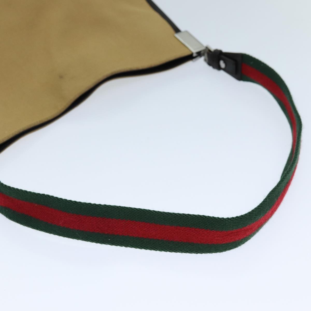 Gucci Vintage Shoulder Bag Canvas Beige Canvas Shoulder Bag Bag (Pre-Owned)