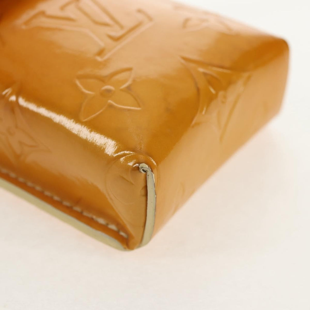 Louis Vuitton Walker Cigarette Case Holder Monogram Vernis Yellow Patent_Leather Clutche & Pouche Bag
