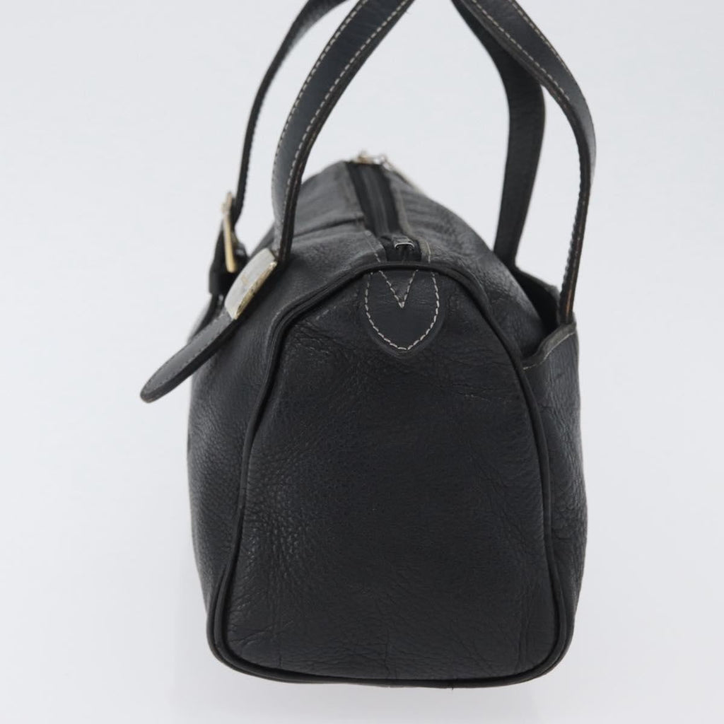 Burberry Vintage Handbag Leather Black Leather Handbag
