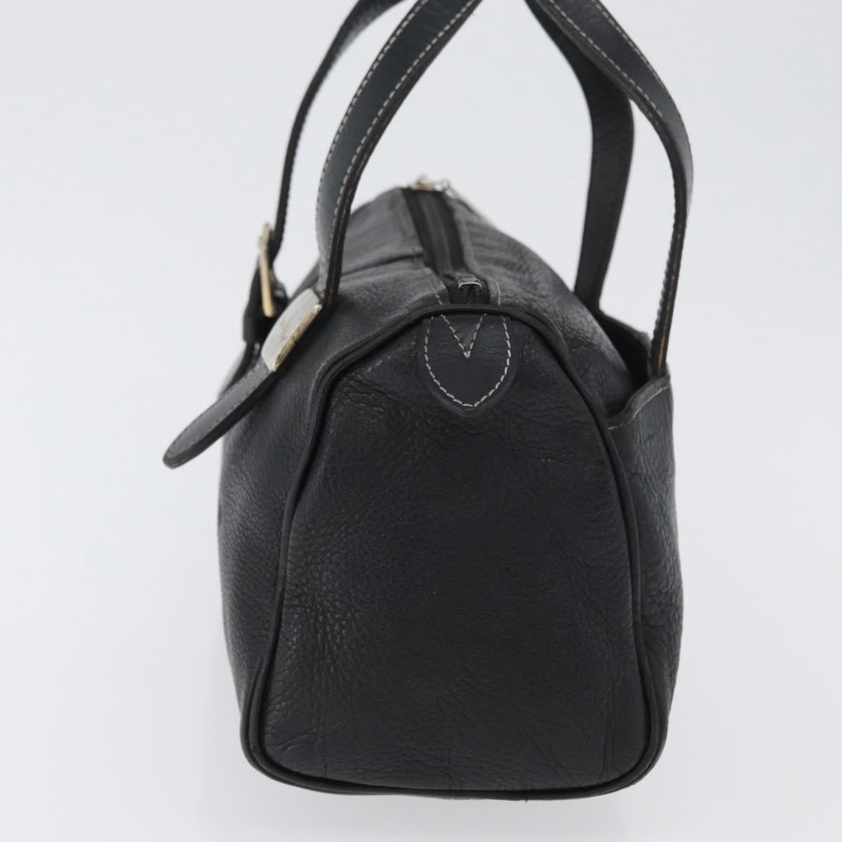 Burberry Vintage Handbag Leather Black Leather Handbag