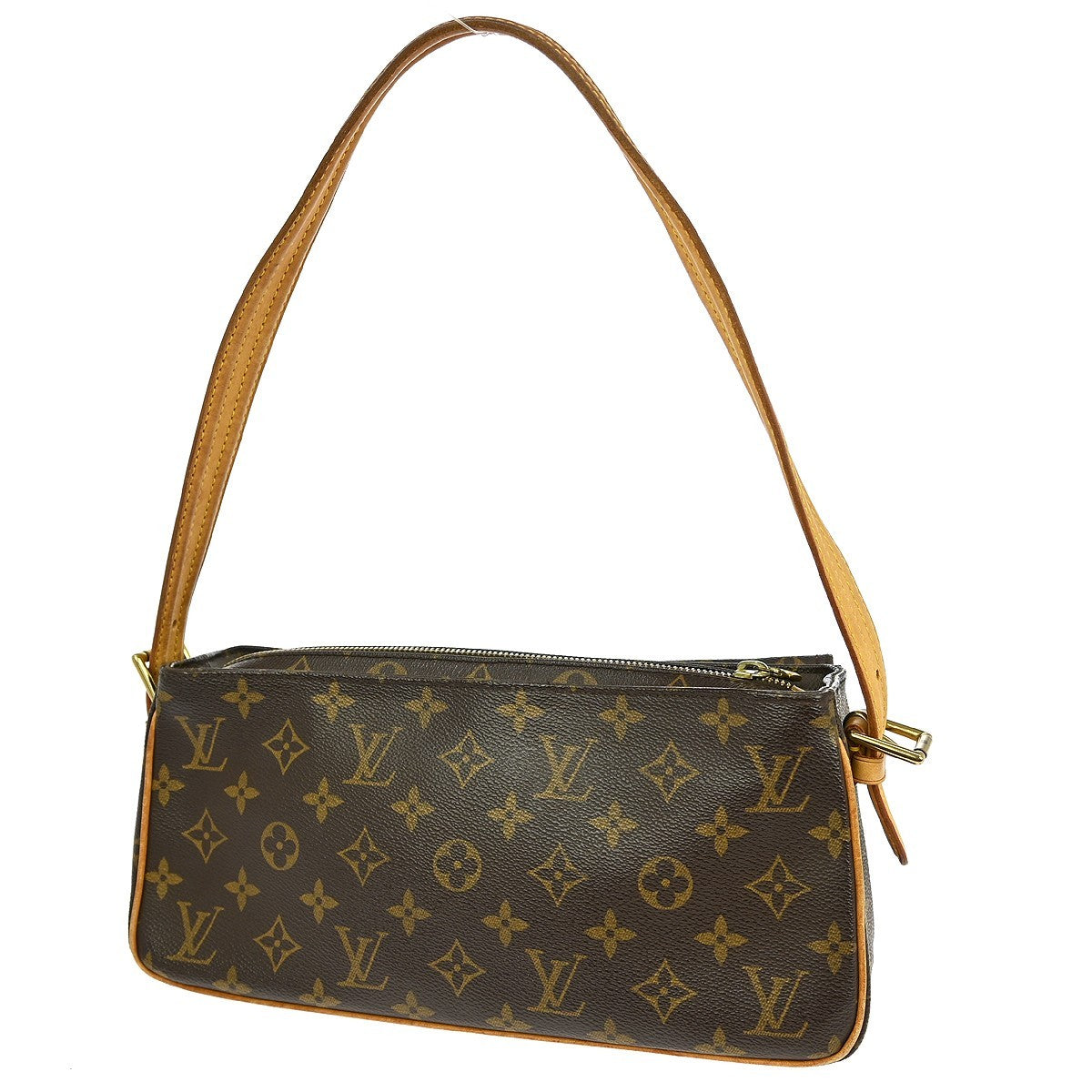 Louis Vuitton Viva Cite Handbag Monogram Canvas Brown Canvas Shoulder Bag