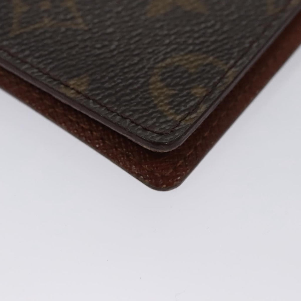 Louis Vuitton Vertical Id Card Holder Canvas Brown Canvas Card Holders Accessory