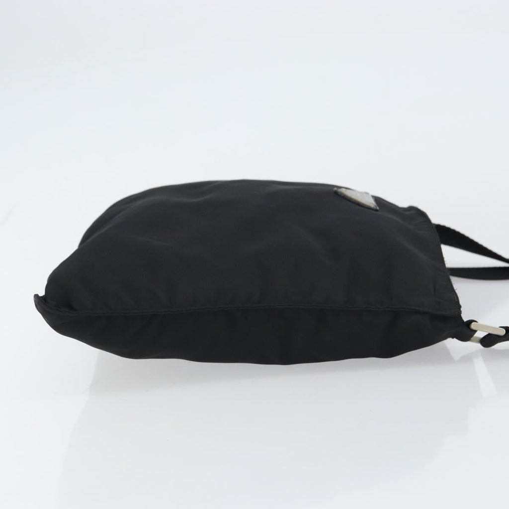 Prada Flat Messenger Bag Tessuto Black Nylon Shoulder Bag Bag